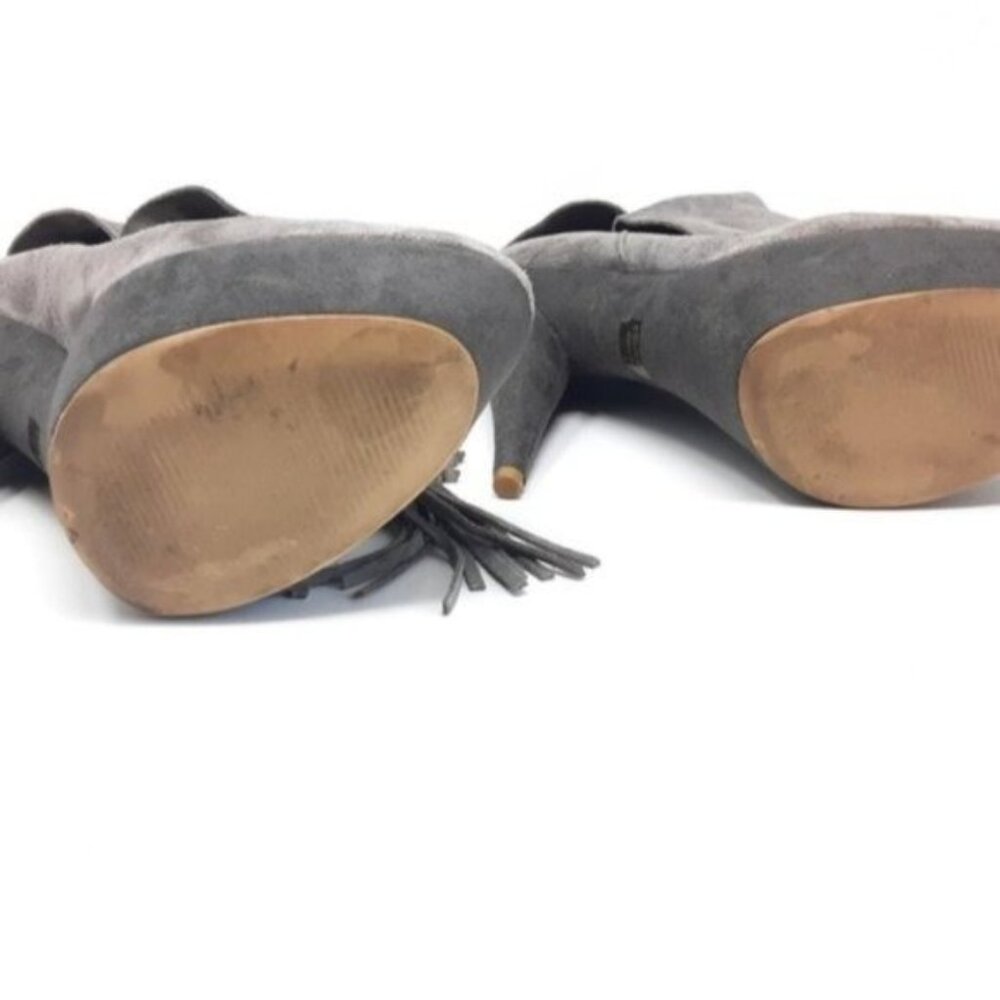 Colin Stuart Gray Tassle Platform Boot 9 - image 7